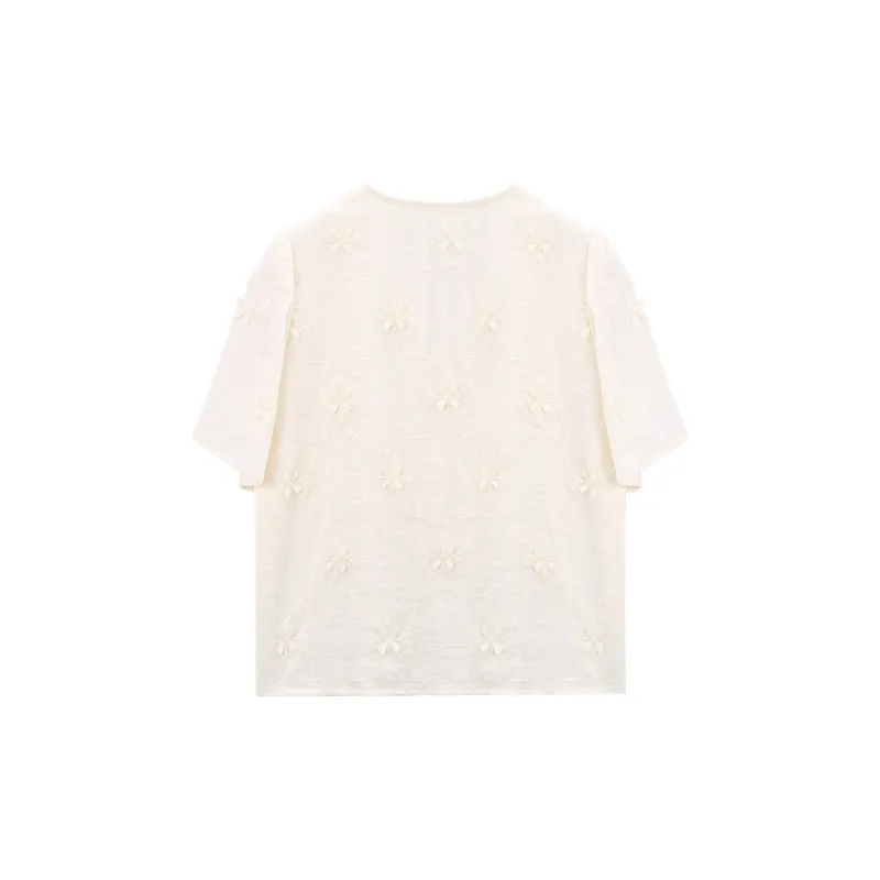 A Paradise For Awakening Shirt Women's Beige-1