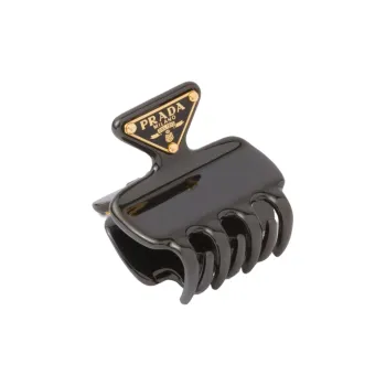 PRADA Triangle logo Claw Clip