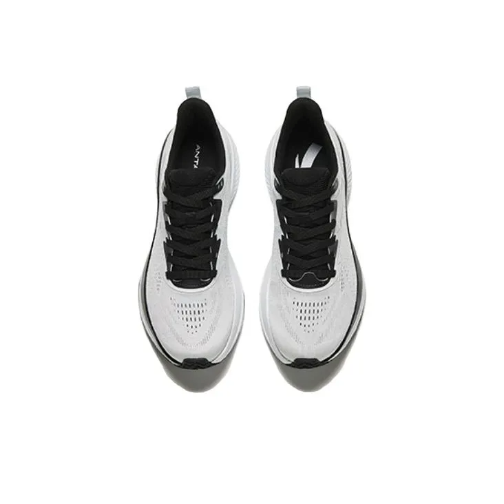Anta Running Collection Wear resistant And Lightweight Low Top Athletic Shoes Men's White Black-3