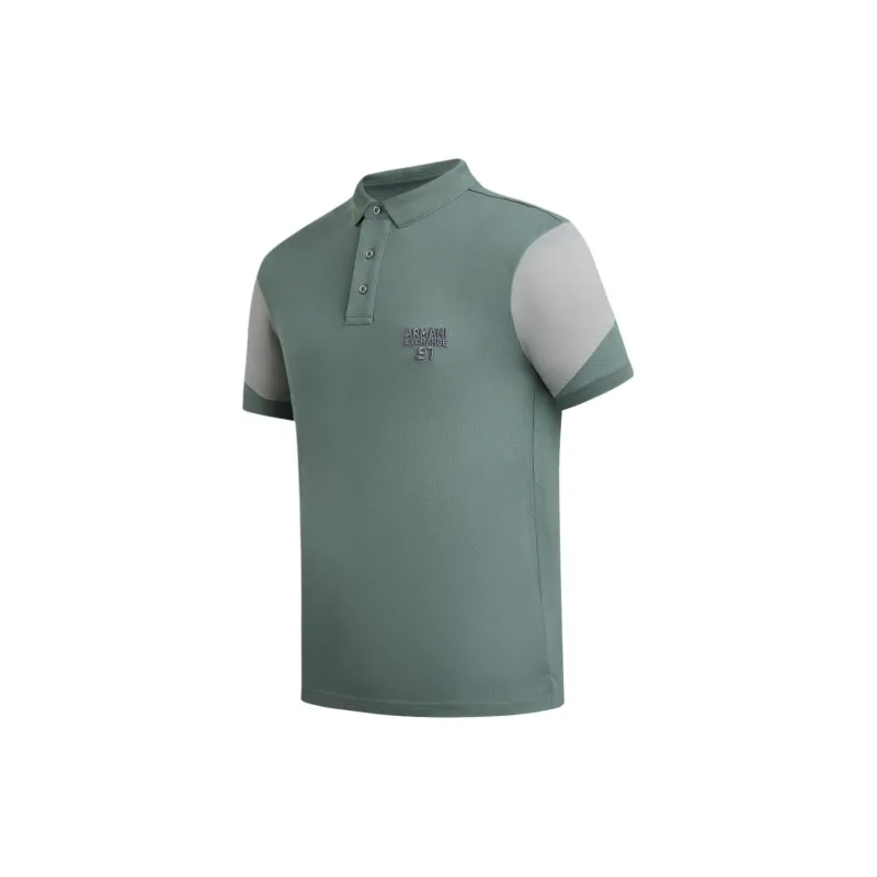 ARMANI EXCHANGEAE SS24 Polo Shirt Men's Green-2
