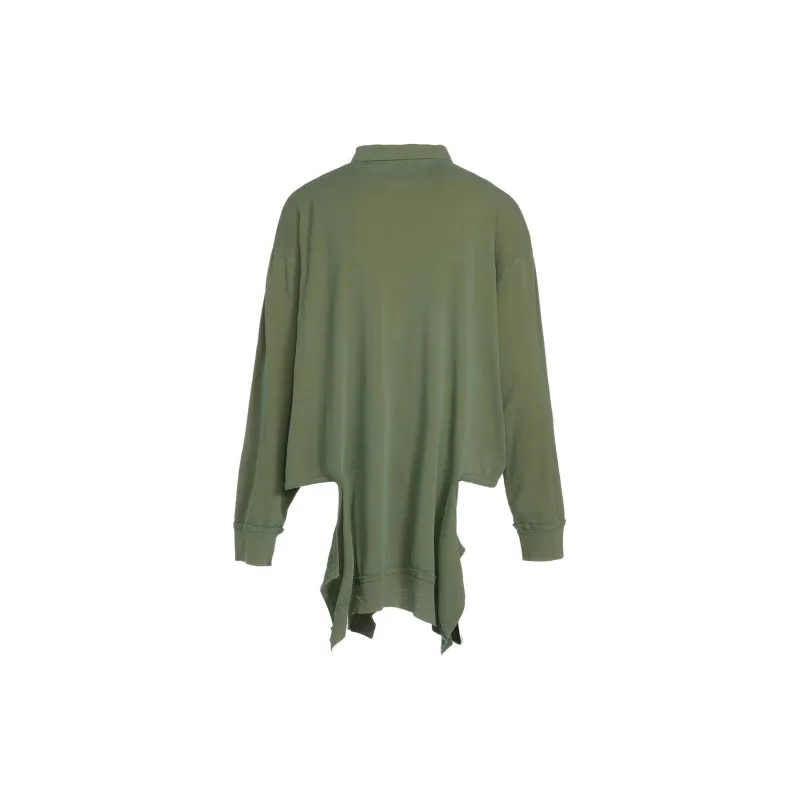 Yohji Yamamoto Ground Y SS24 Polo Shirt Unisex Khaki-1