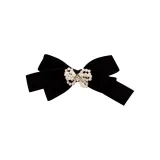 Bowknot Hair Clip-Black