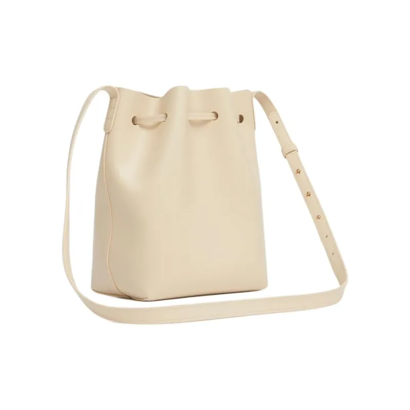 MANSUR GAVRIEL Mini Logo-stamp Leather Bucket Bag-2