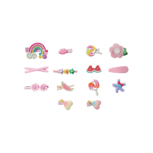 SUCH NICE Hair Clips Kids Floral Mini Set