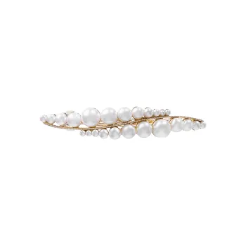 ROYALSASA Alloy, Faux Pearl Hair Clips Women's