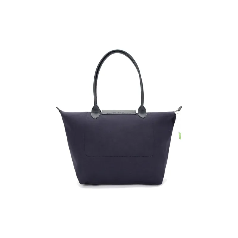 LONGCHAMP Cotton Jersey Tote Bag, Shopping Bag, Handbag, Shoulder Bag Women's Marine Blue-3