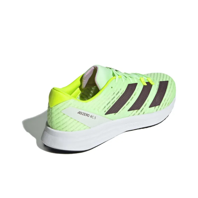 Adidas Adizero RC 5 Abrasion Resistant Low Top Running Shoes Unisex Green Yellow-4