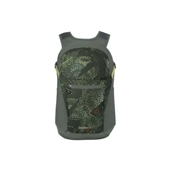 OSPREY Recycled Polyester Outdoor Mountaineering Bag Backpack Regular Unisex Dark Green Print