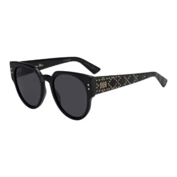 DIOR Polyethylene Oval Sunglasses Women's Black