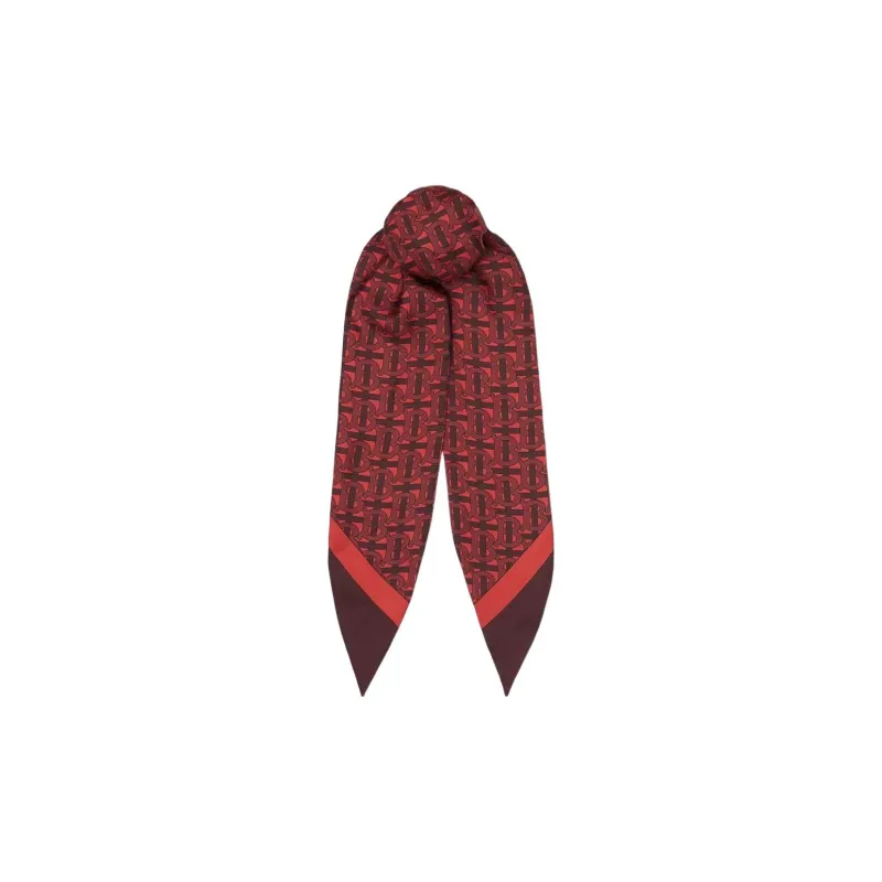 Burberry Silk Hair Band Women's Red-0