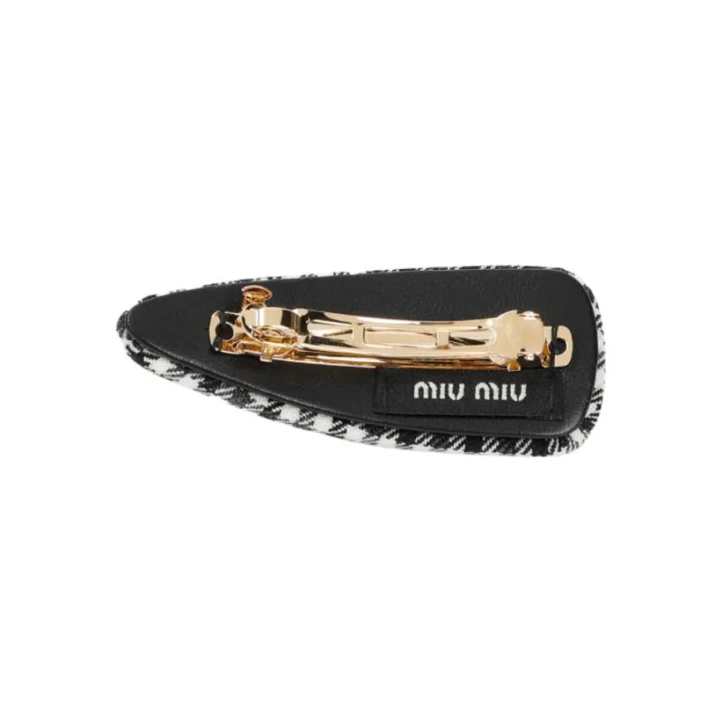 MIU MIU Metal Hair Clips Women's Black-1
