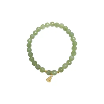 Gramda Hetian Jade Bracelets Women's Pale Greenish White Jade