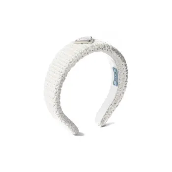 PRADA Triangle-Logo Headband