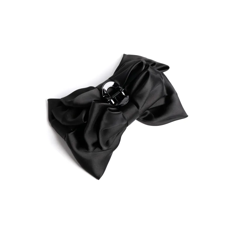 ZANC Satin Hair Clips Women's Black-2