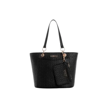 GUESS Faux Leather Handbag Small Size Women's Black