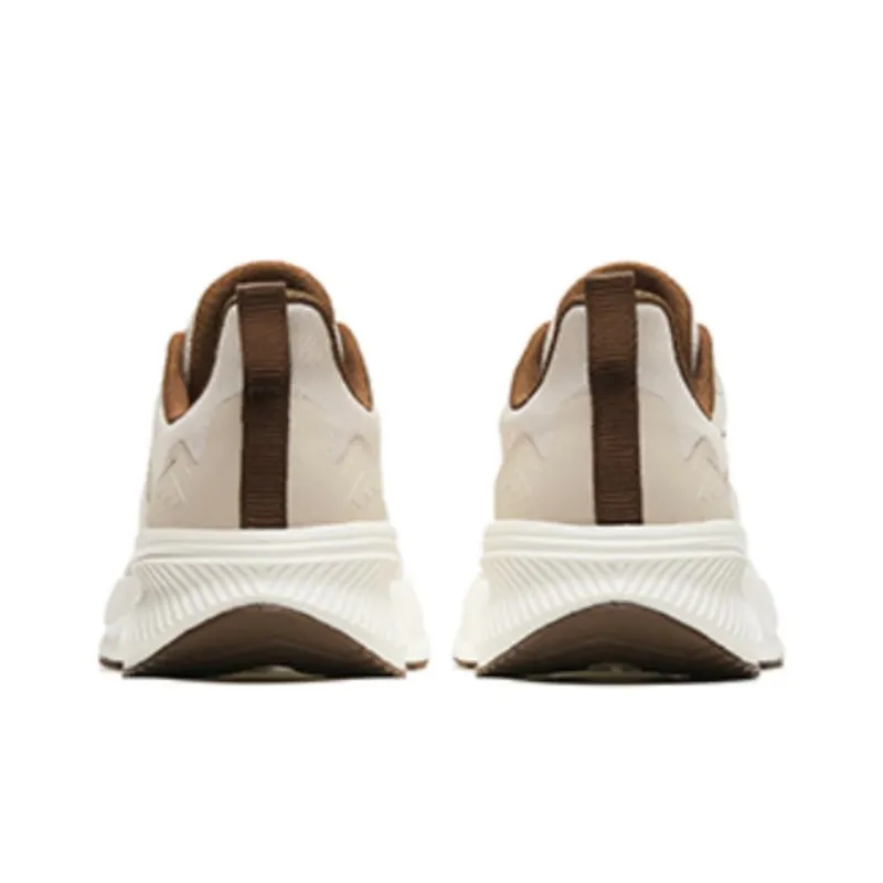 Anta Running Collection Cushioning Wear-Resistant Low-Top Running Shoes Men's White Wood Color-3