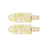 Iridescent Textured Seamless[Green]1 Pair