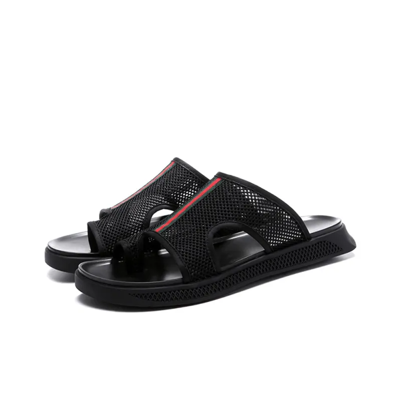 A Fairy Tale Of A Pair Of Shoes Slide Slippers Men's Black-2