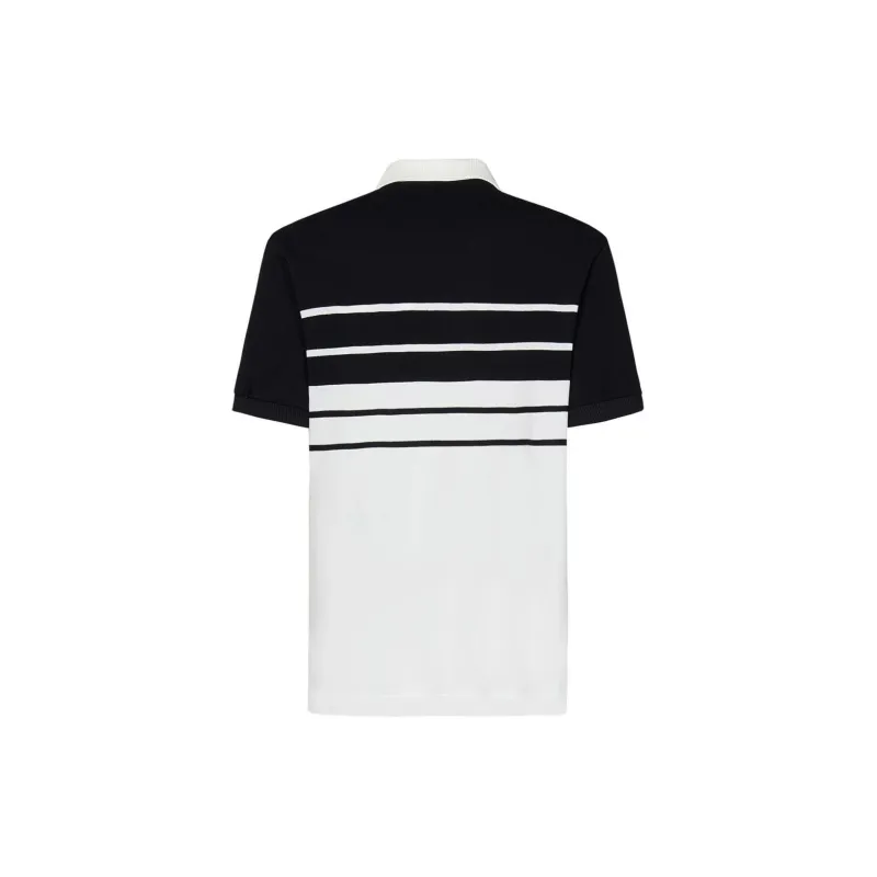 LACOSTE Logo patch Striped Polo Shirt-1