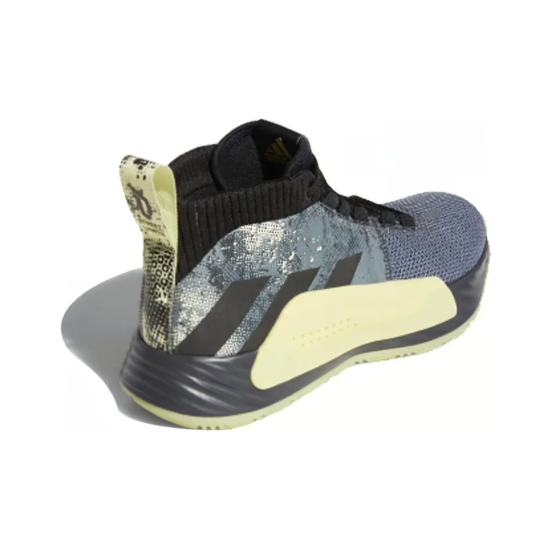 Adidas Dame 5 Grey Yellow-3