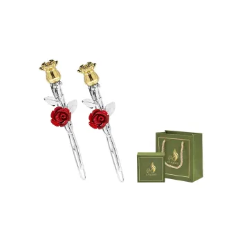 SENDME Hair Clips Women's The Little Prince's Rose Two-Piece Set