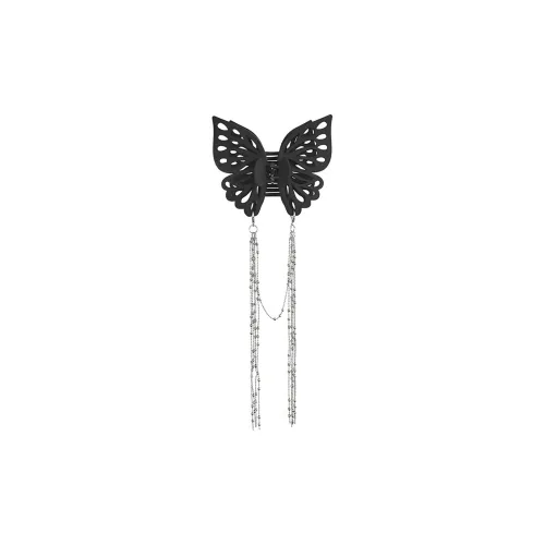 CARLHEIM Hair Clips Women's Black Fringe Style