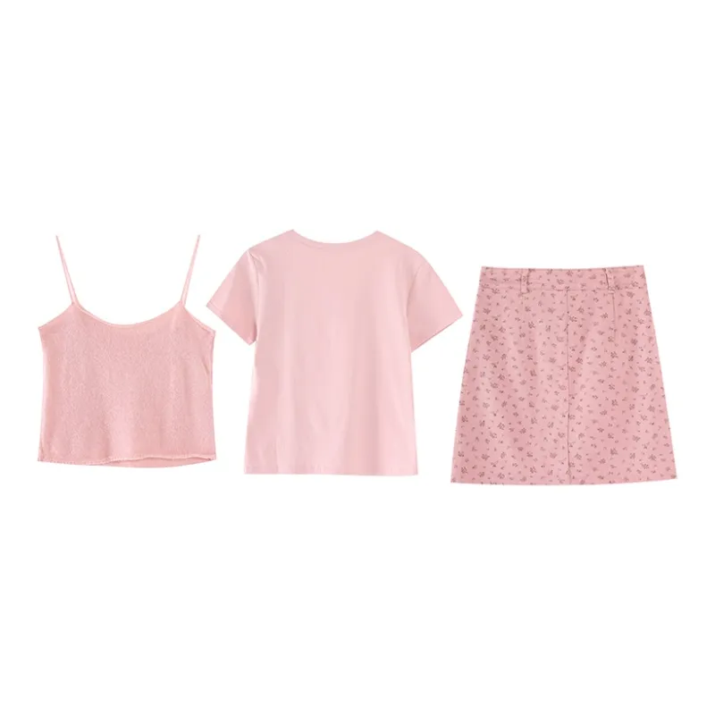 TWOPLUMGIRLS Two Piece Skirt Sets Women's-1