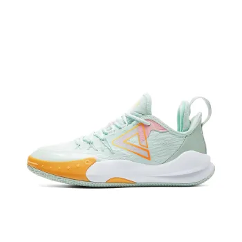 PEAK Basketball Shoes Men Low Top Green Orchid