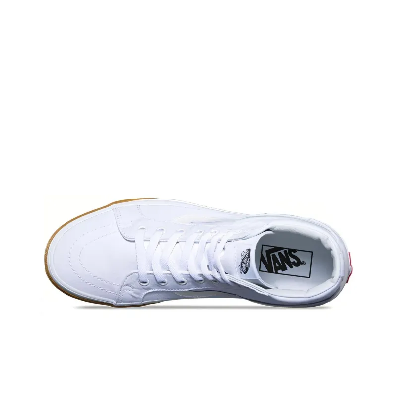 Vans SK8 Hi Reissue Gum Bumper - White-2