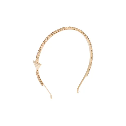 PRADA Headbands Women's Gold