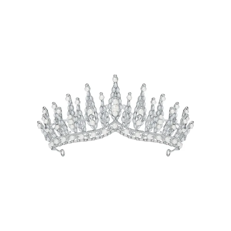 AGOVSKI Copper Alloy+Synthetic Cubic Zirconia Headbands Women's-0