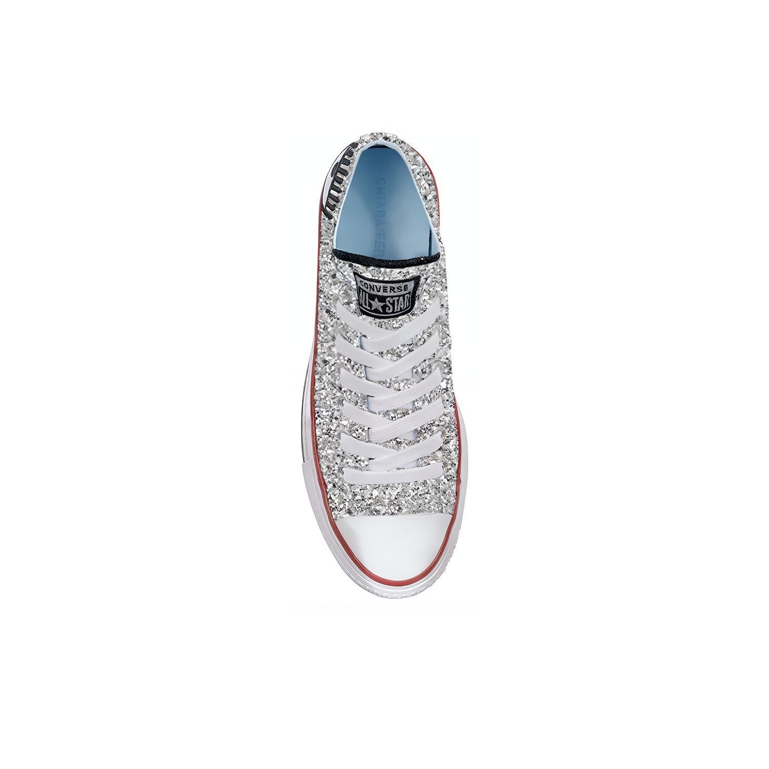 Chuck Taylor All Star Chiara Ferragni X Women s Converse Lift Ox Silver Red Women s POIZON