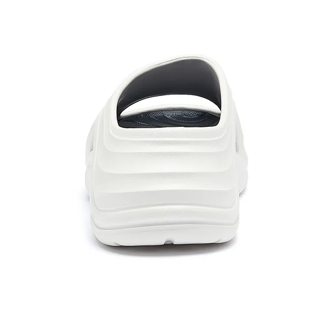 CAMEL Slide Slippers Men White/Black-4