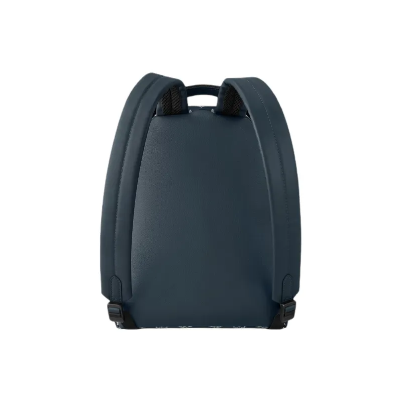 LOUIS VUITTON Monogram Shadow Calfskin Backpack Men's Ink Blue-2