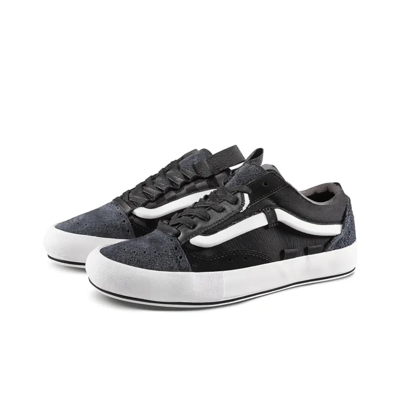 Vans Old Skool Cap Regrind Black White-2
