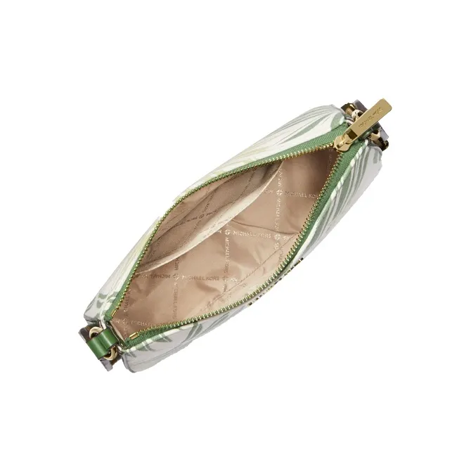 MICHAEL KORS Jet Set Travel Fabric/Leather Shoulder Bag, Crossbody Bag Trumpets Women's Green/Pink/Black-1