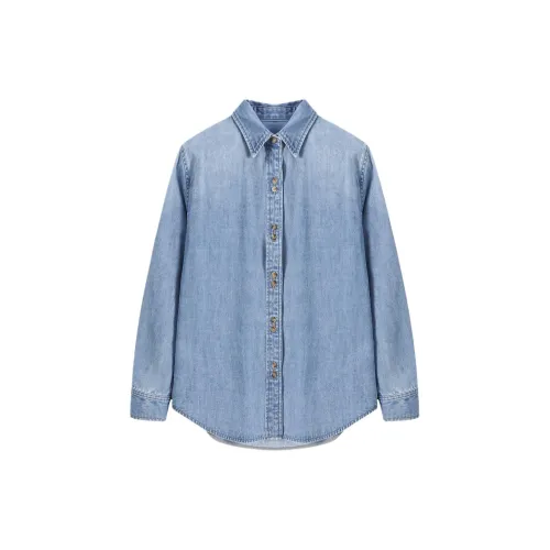 BASIC HOUSE Shirts Women's Denim Blue