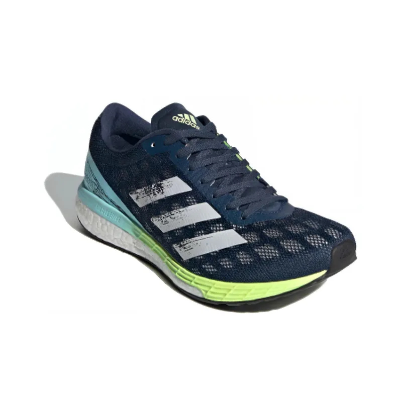 Adidas Adizero Boston 9 'Blue White Yellow' Women's-2
