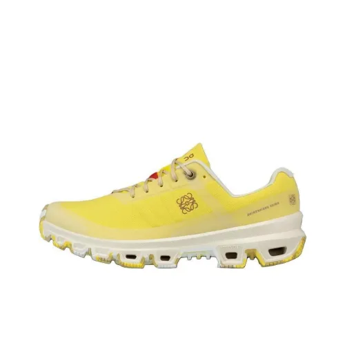 LOEWE x On LOEWE Cushioning Wear Resistant Low Top Running Shoes Women's Yellow White