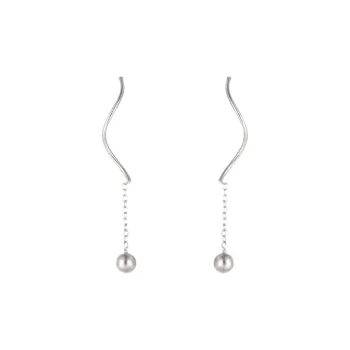 Rhymes 925 Sterling Silver Drop Earrings Women's