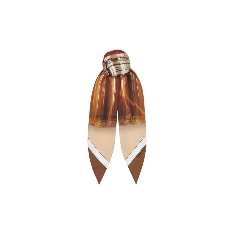 Burberry Silk Hair Band Women's Brown-0
