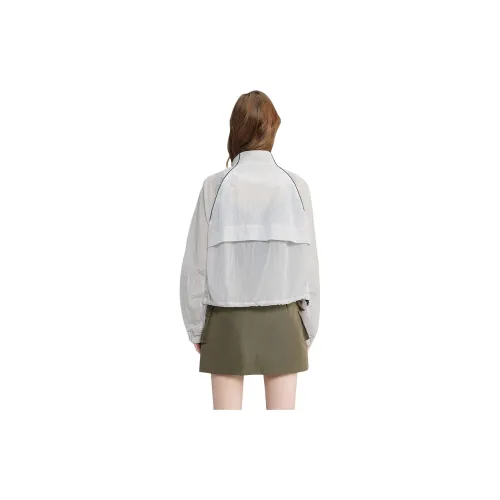 TOUCH Cropped Coat Women's Light Beige Gray