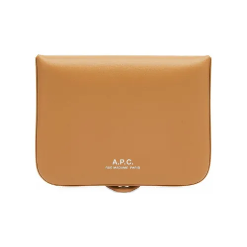 A.P.C Leather Wallet Men's Brown