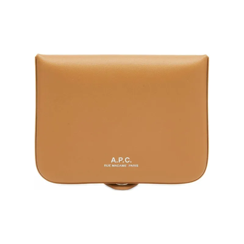 A.P.C Leather Wallet Men's Brown-0