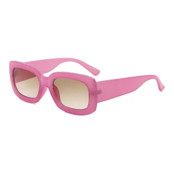 Pair Ponyo PC Square Sunglasses Unisex Pink
