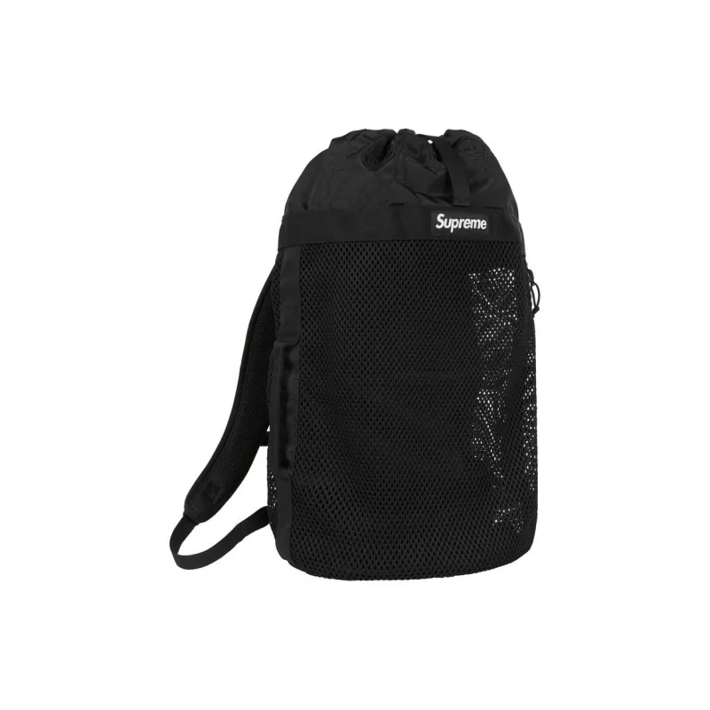 Supreme Mesh Cotton Backpack Regular Unisex Black-3