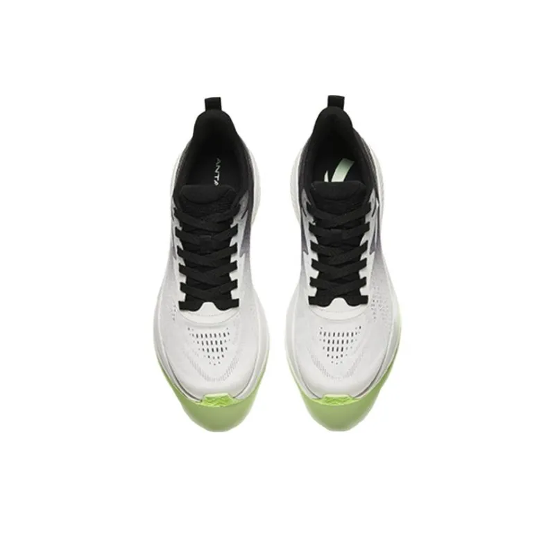 Anta Running Collection Cushioning Wear Resistant Low Top Casual Running Shoes Men's White Black-2
