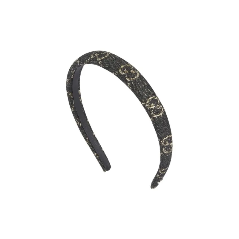 GUCCI Headbands Women's Black Denim-1