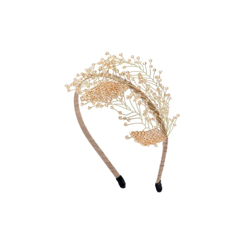 ROYALSASA Faux Crystal, Alloy Headbands Women's-1