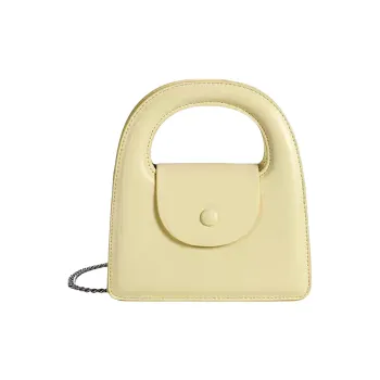 NOMK PU Shoulder Bag, Handbag Small Size Women's Yellow, White
